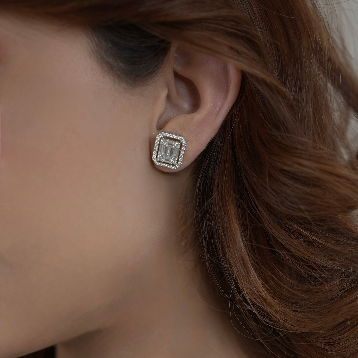 Square Tulip Studs