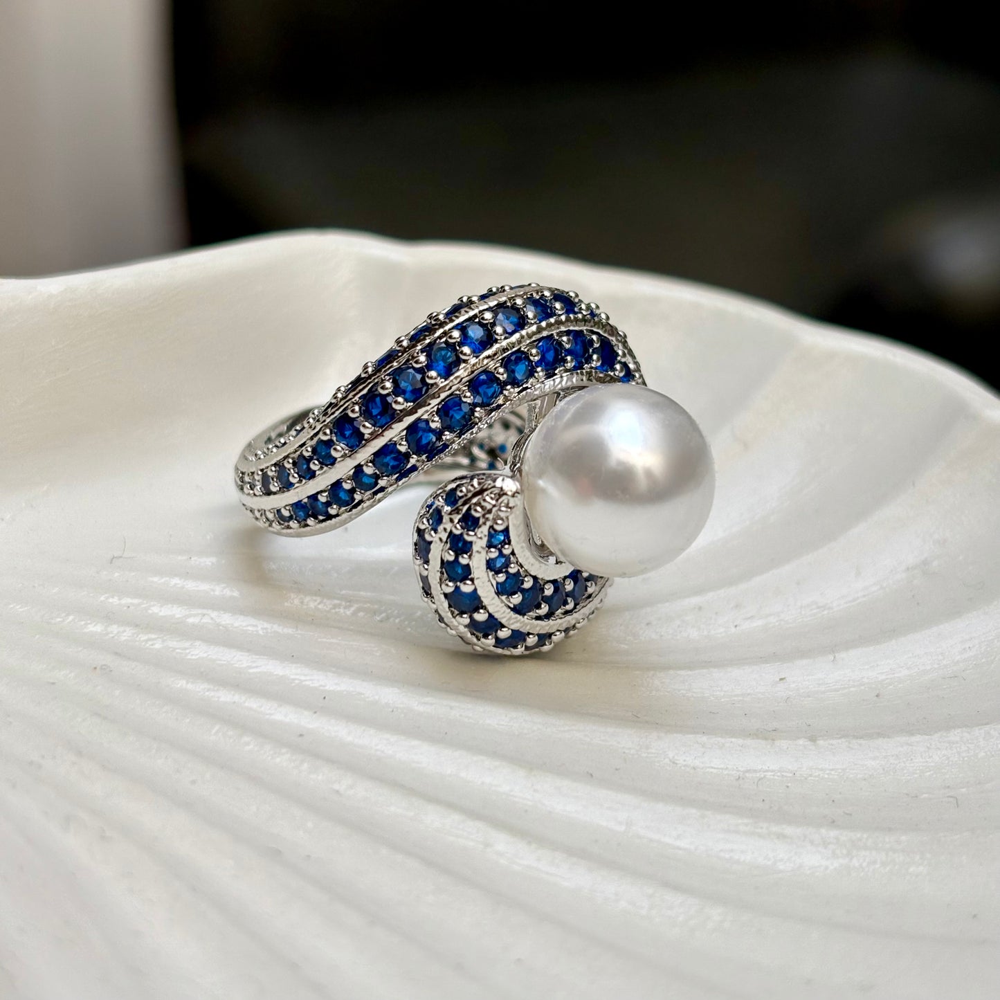 Blue Zirconia Ring