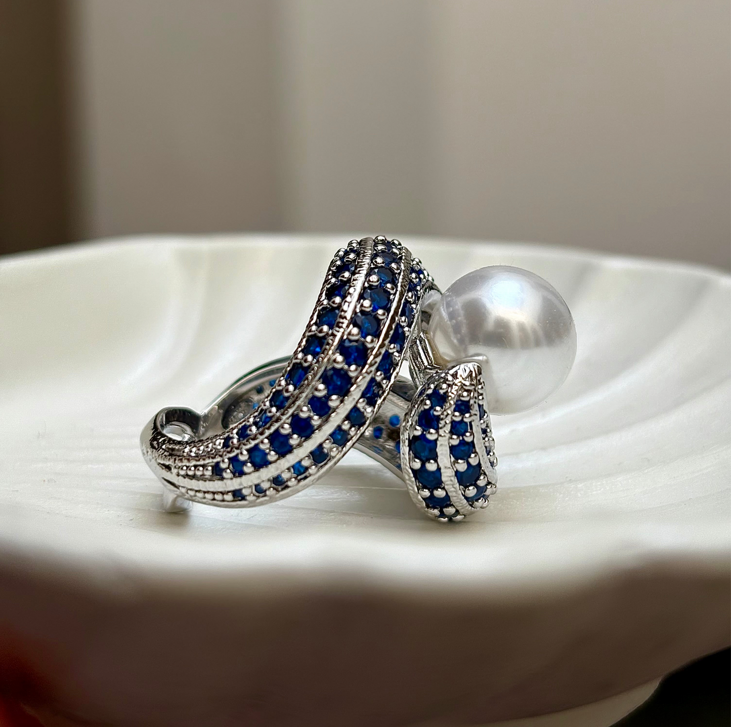 Blue Zirconia Ring