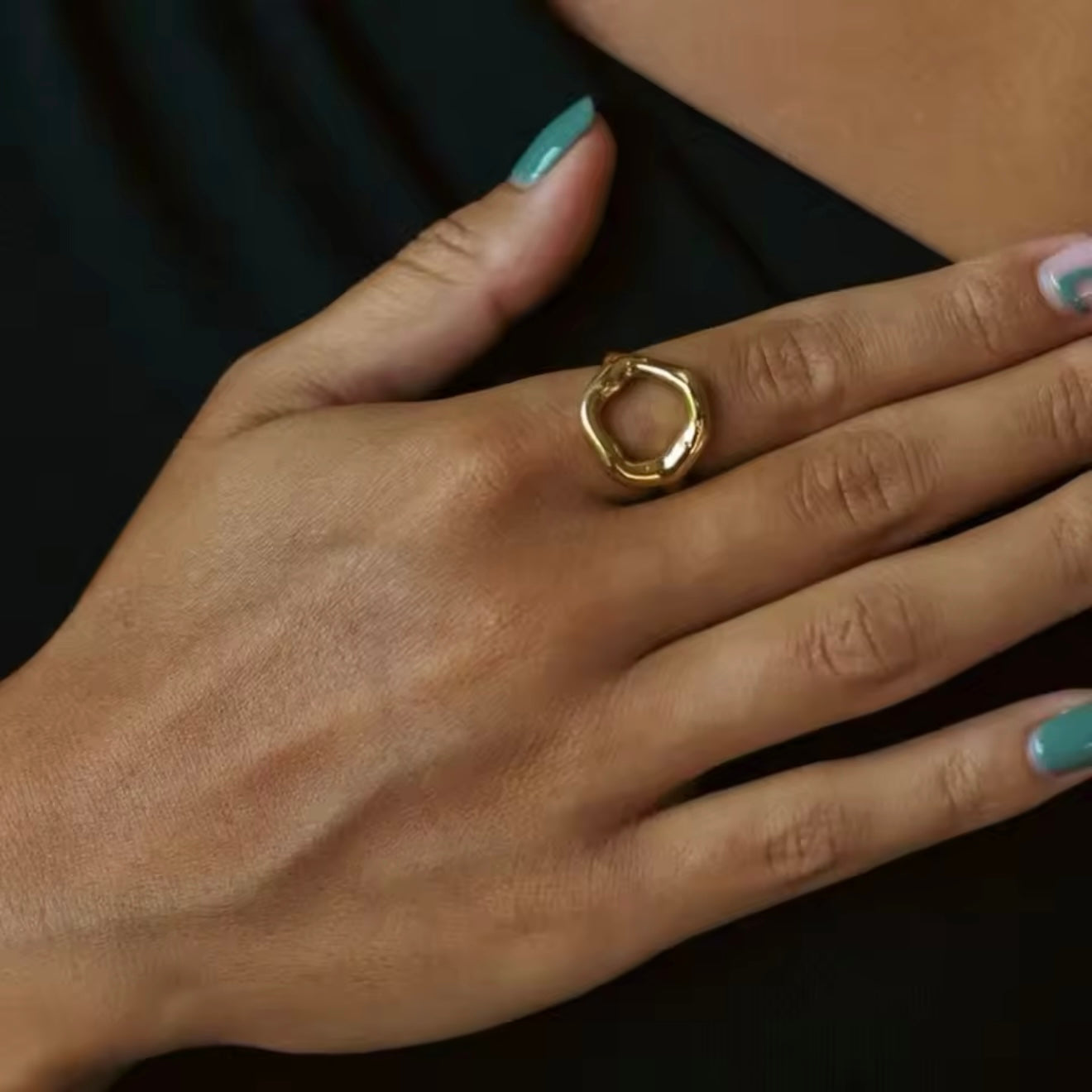 Circular Gold Ring
