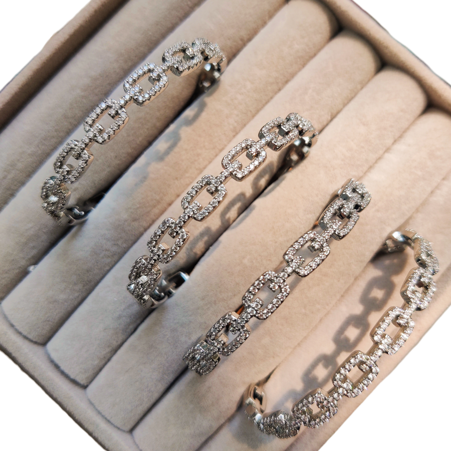 Premium Zirconium Bracelet Silver