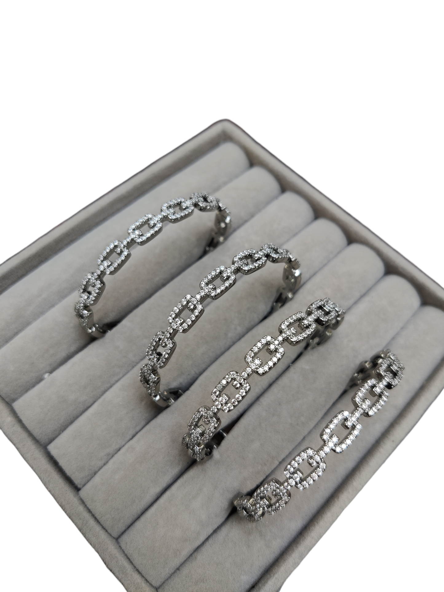 Premium Zirconium Bracelet Silver