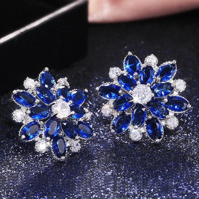 Blue Stud Earrings