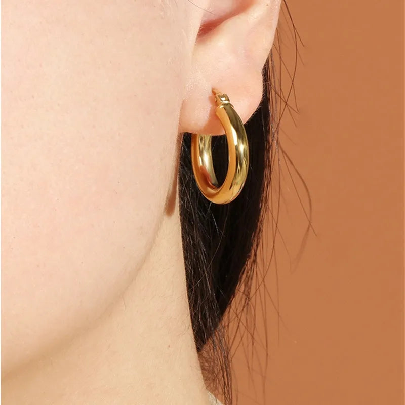 Classic Gold Hoops