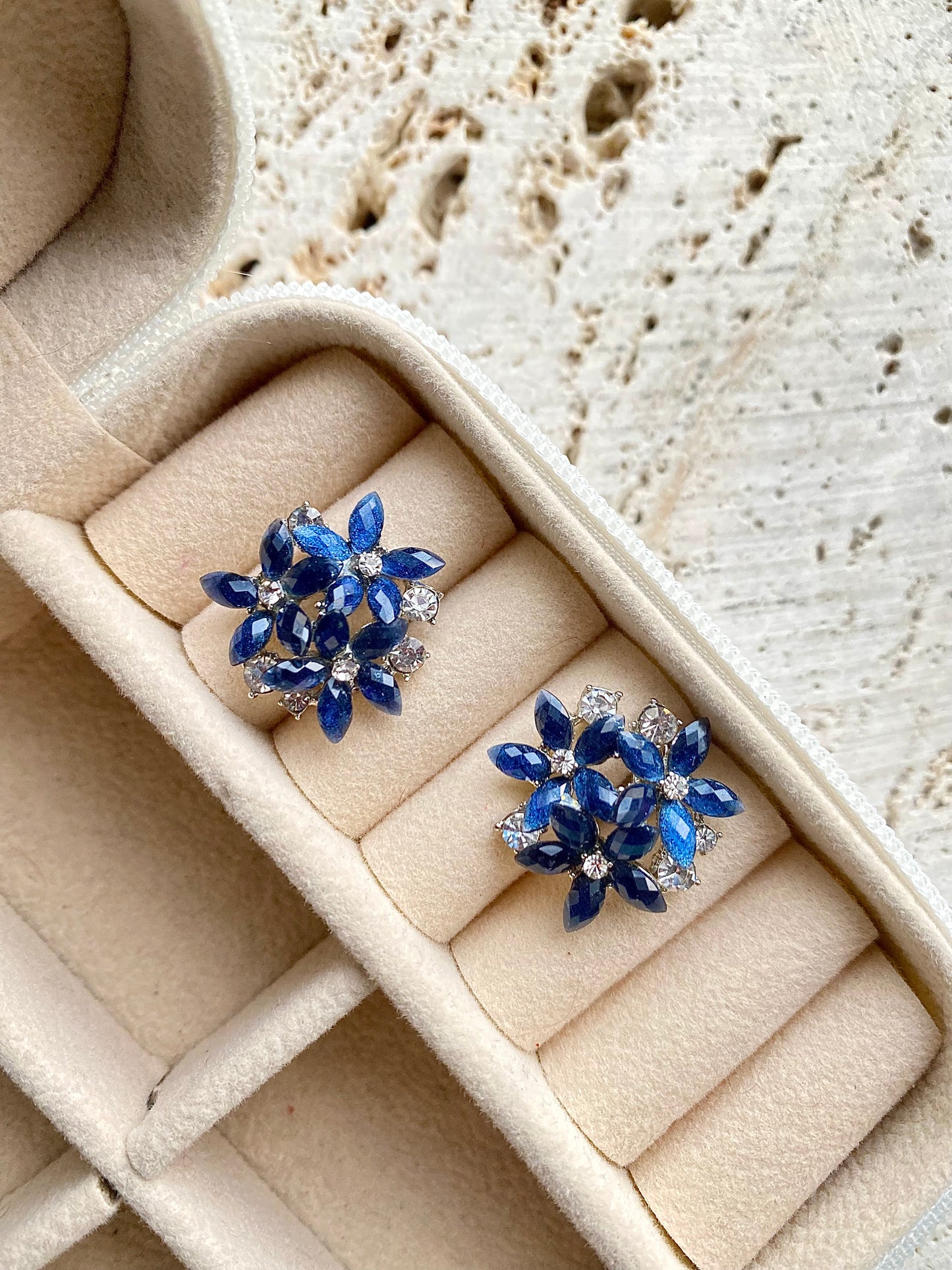 Three Flower Earrings