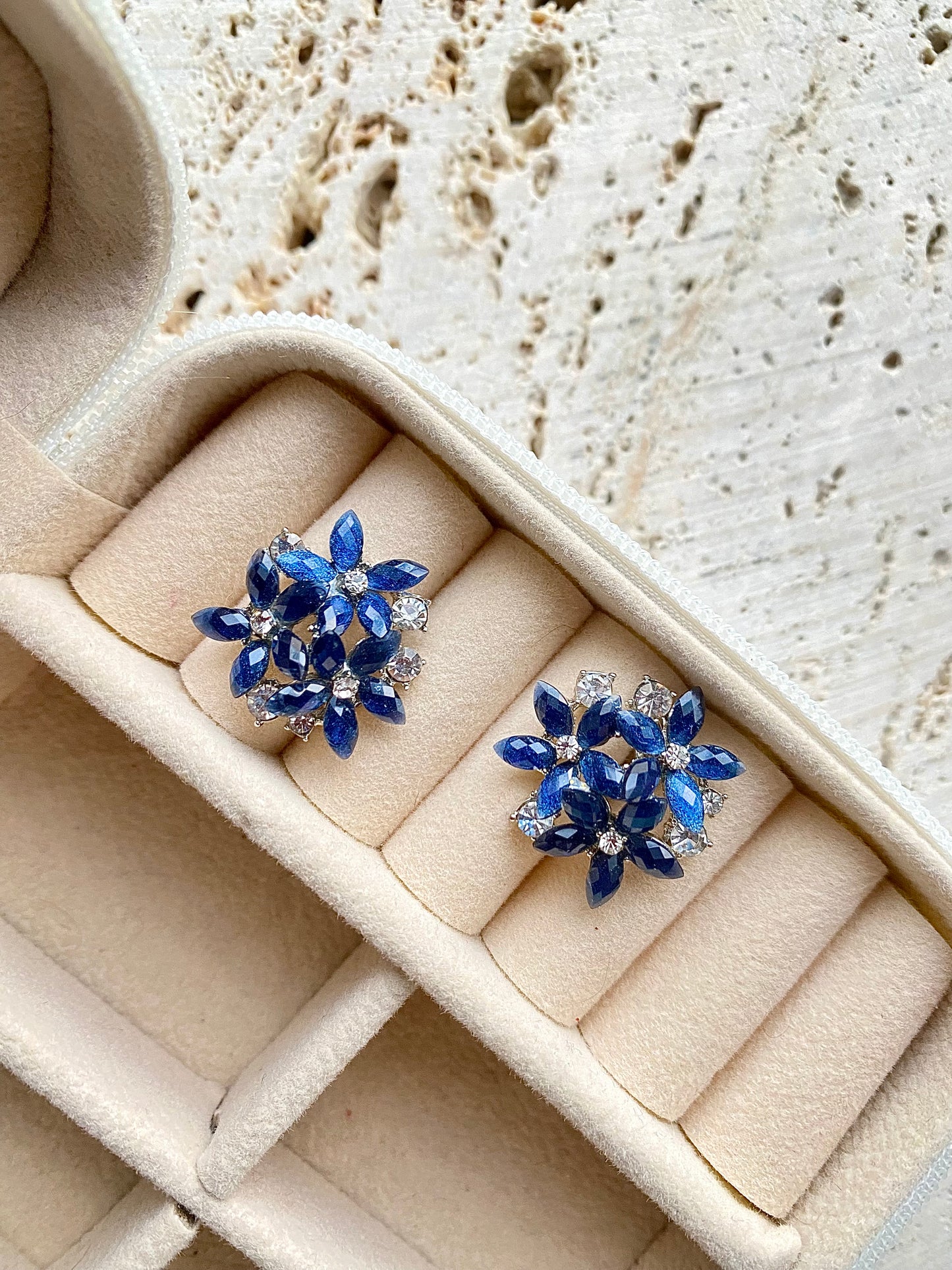 Three Flower Earrings