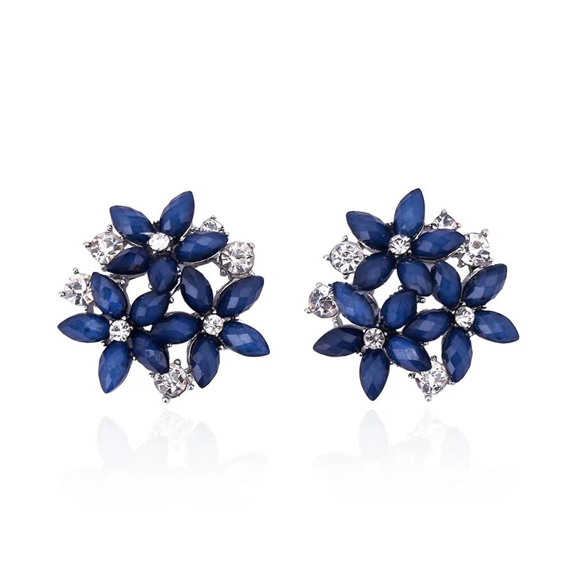 Three Flower Earrings