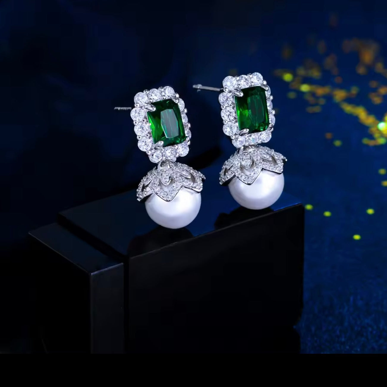 Jade Pearl Earrings