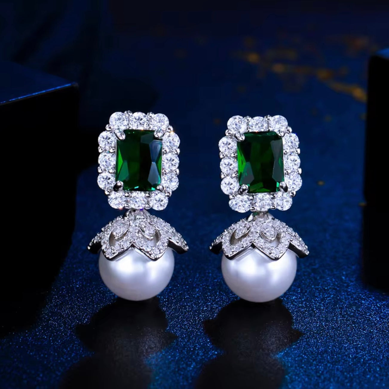 Jade Pearl Earrings