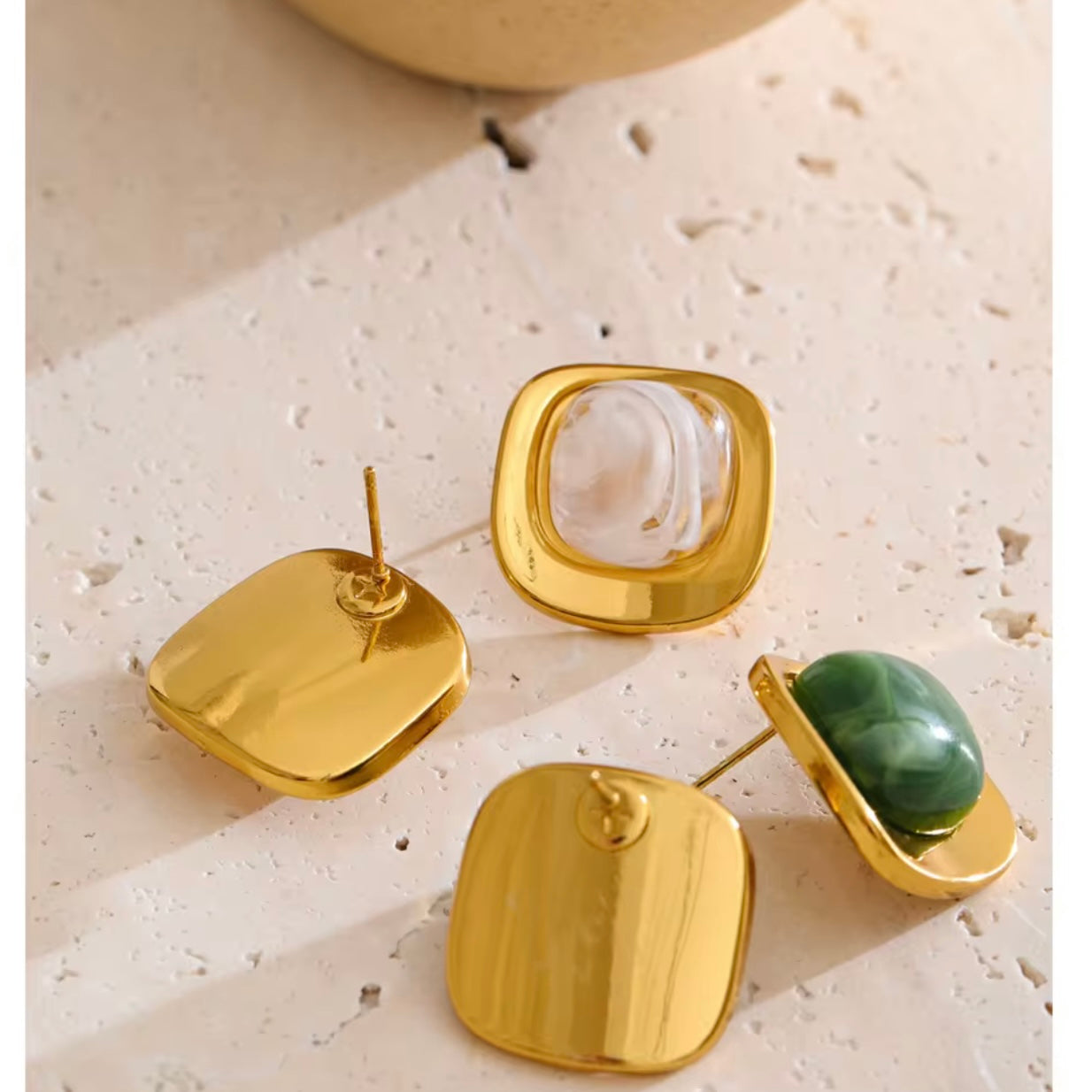 Square Frosted Studs