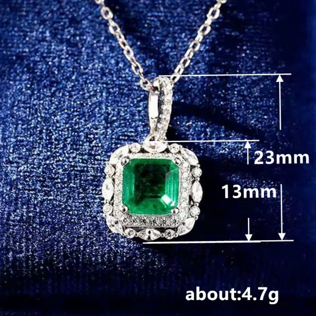 Green Emerald Necklace