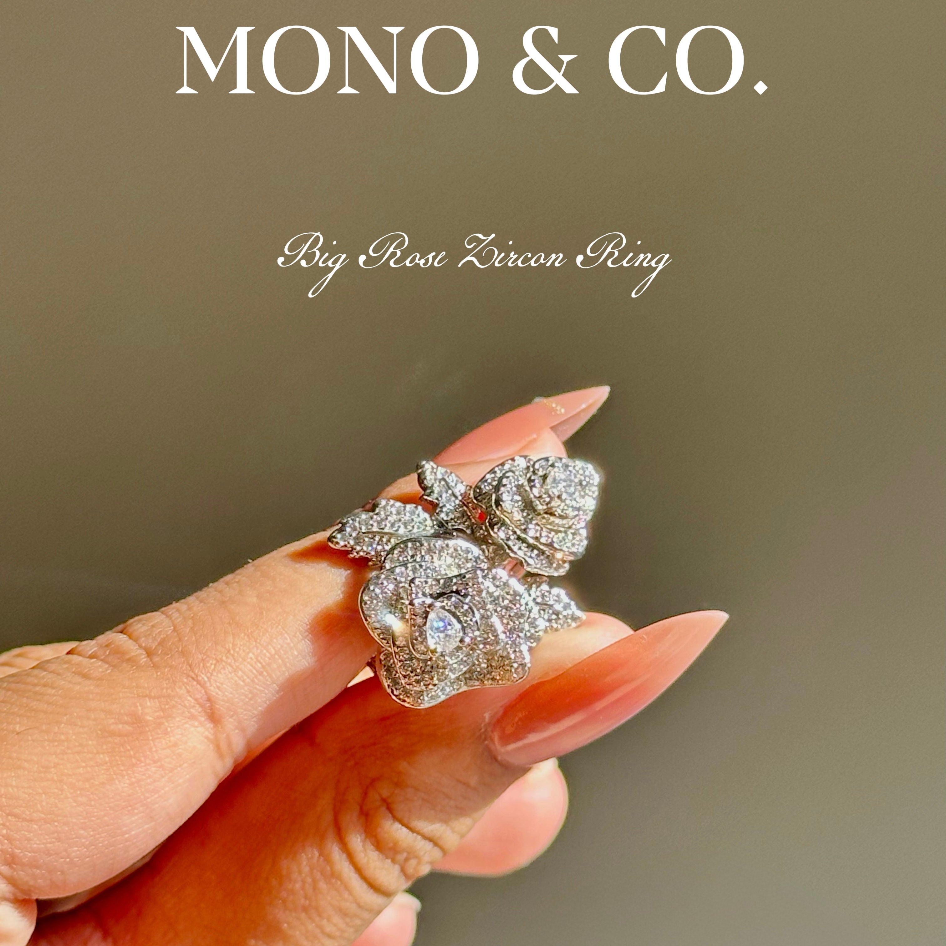 Big Rose Zircon Ring
