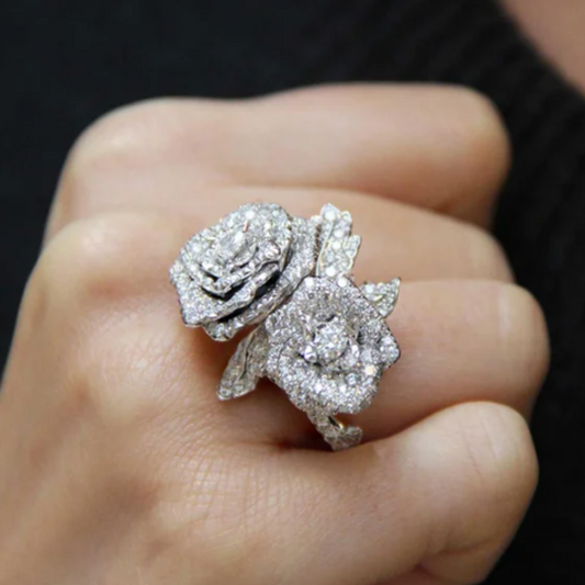 Big Rose Zircon Ring