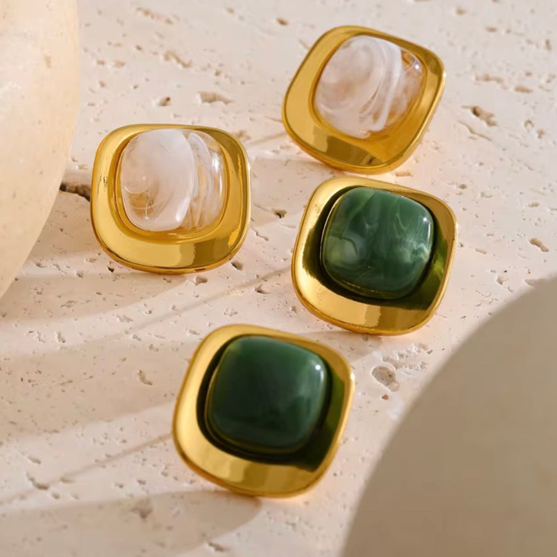 Square Frosted Studs