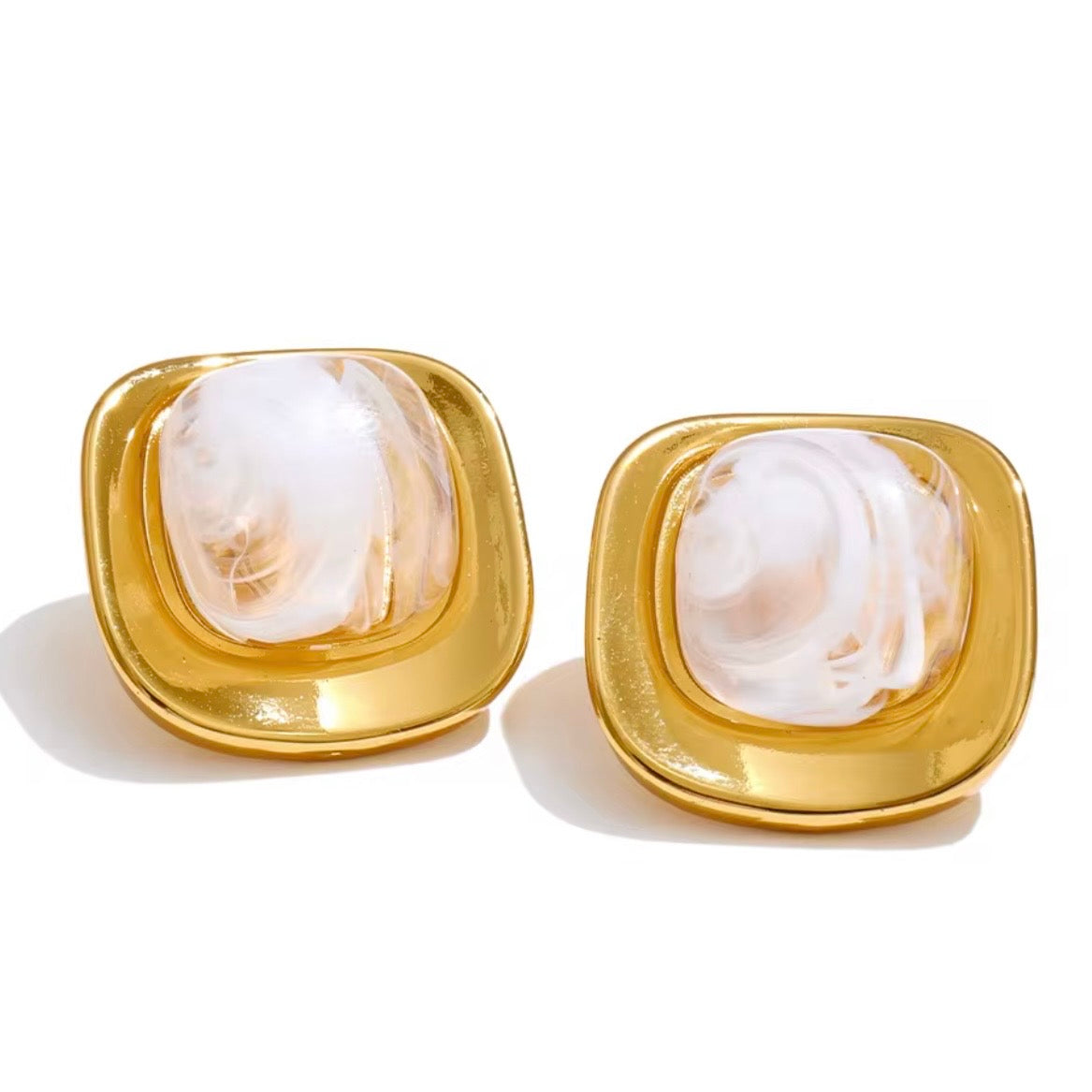 Square Frosted Studs