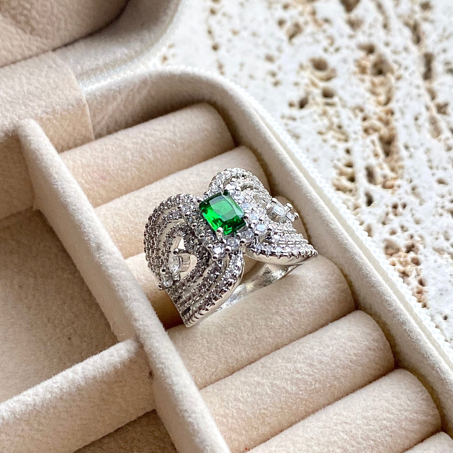 Statement Emerald Ring