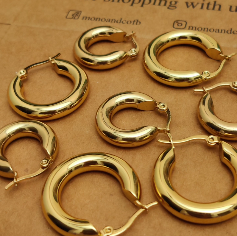 Classic Gold Hoops