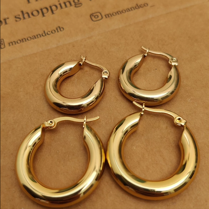 Classic Gold Hoops