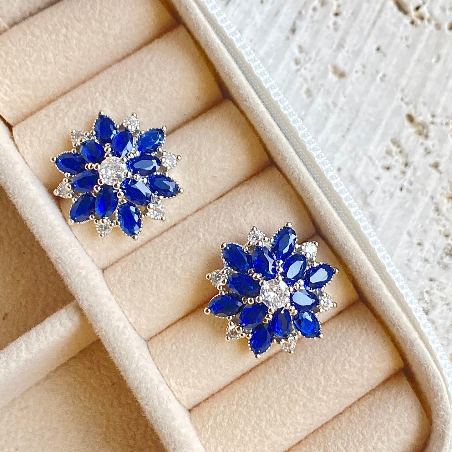 Blue Stud Earrings