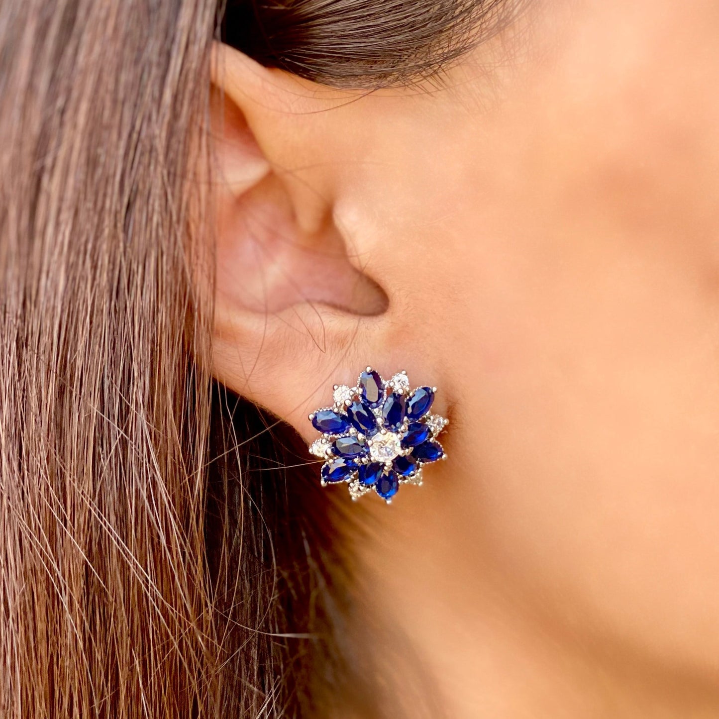 Blue Stud Earrings